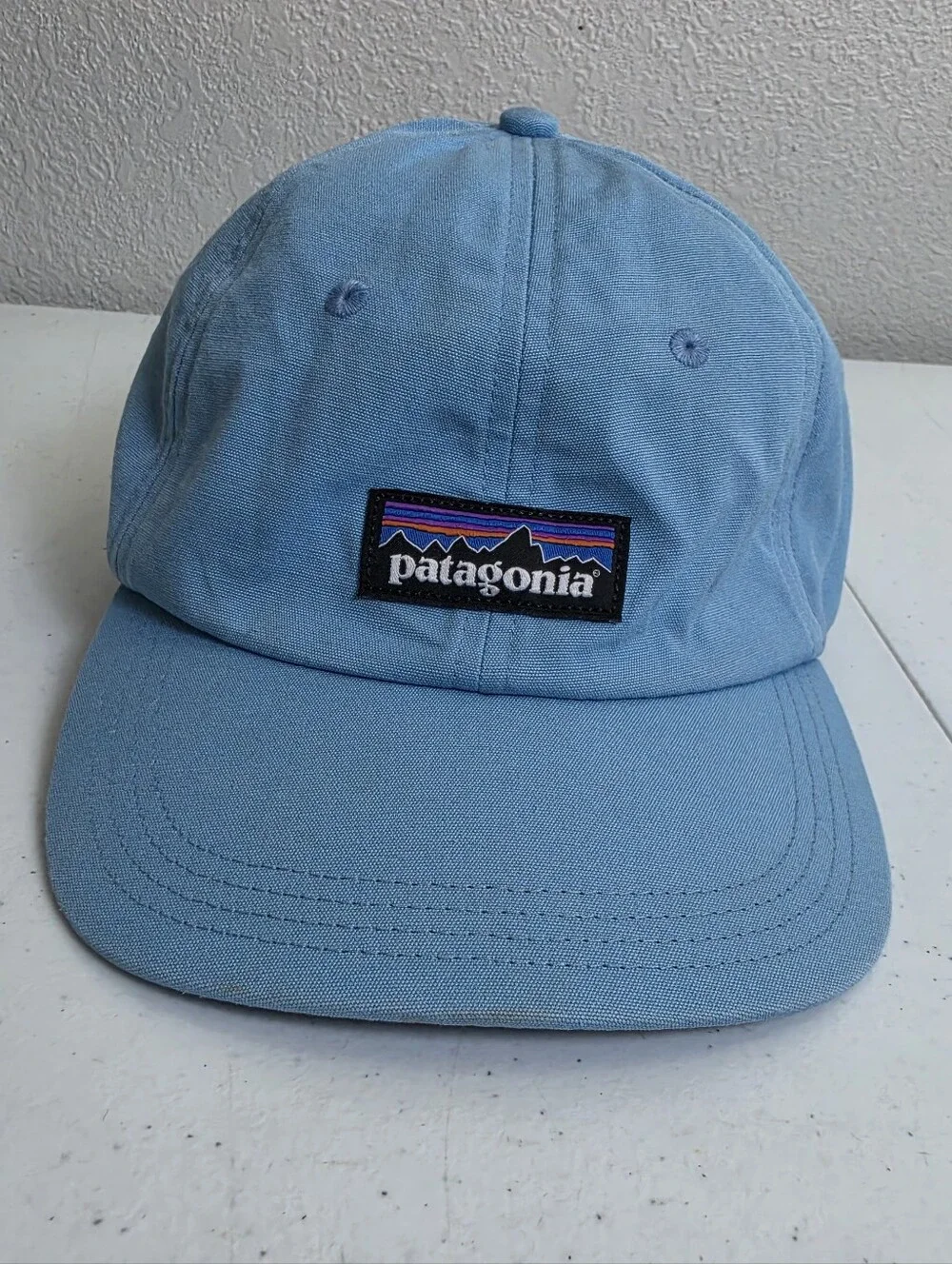 Patagonia Label Trad Cap Hat Blue One Size Blue Adjustable Organic Cotton